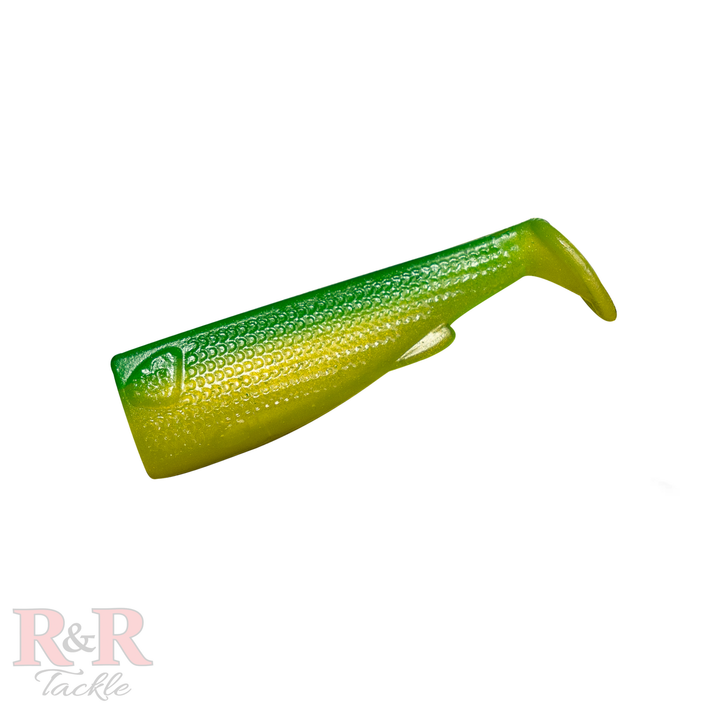 3" SlideBait Tail-Avacado-R&R Tackle Co. | Premium Saltwater Fishing Tackle. Hand injected for greater strength and flexibility.