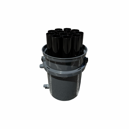 Live Bait Bucket Tube – 12 Holes- R&R Tackle Co. | Premium Saltwater Fishing Tackle. made in the USA, is specially designed for Flying Fish but could be use for other baitfish as well. Each tube is 17-inches tall and 2 inches round.