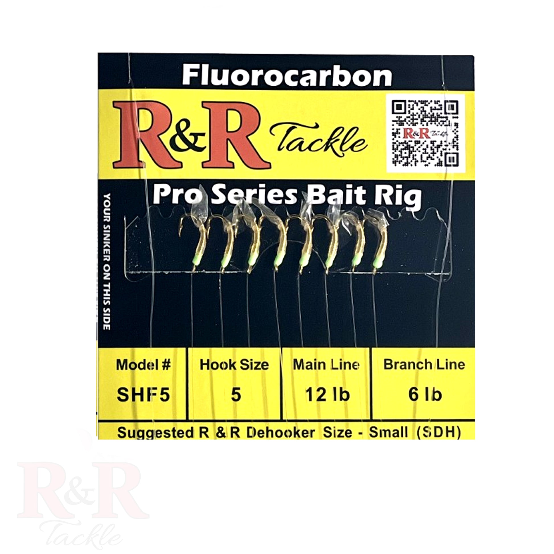 SHF 5 - R&R Tackle Co. | Premium Saltwater Fishing Tackle. Detailed view of SHF shrimp bait rig optimized for inshore and offshore fishing with superior presentation.