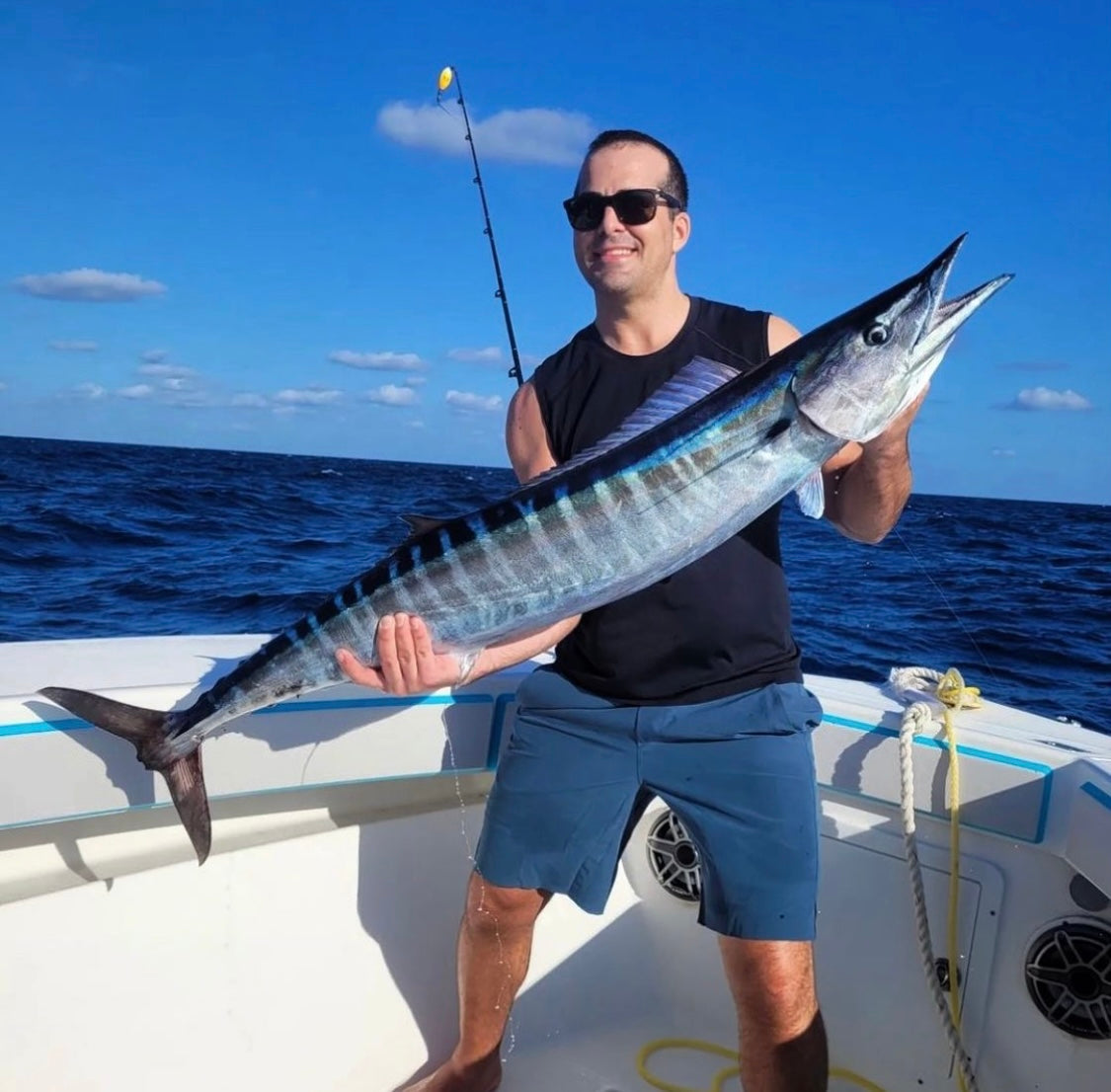 When trying to pursue toothy fish or even billfish these high quality titanium leaders are the best. Approximately 36 inches long, using a high quality stainless steel crane swivel