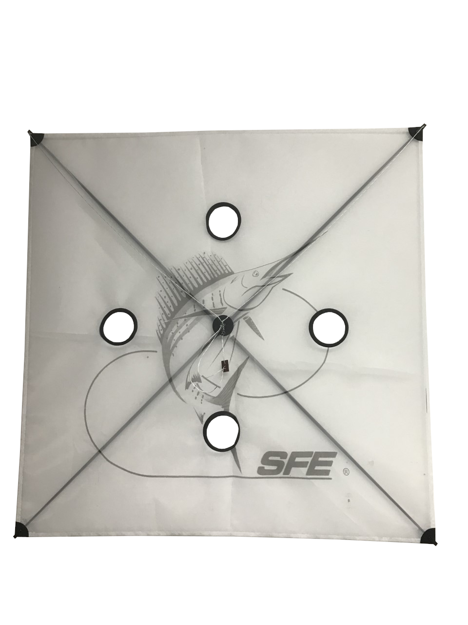 SFE Kites - 4 Hole Extra Heavy-R&R Tackle Co. | Premium Saltwater Fishing Tackle. For strong or stormy wind days, with fewer holes to provide greater stability and resistance.