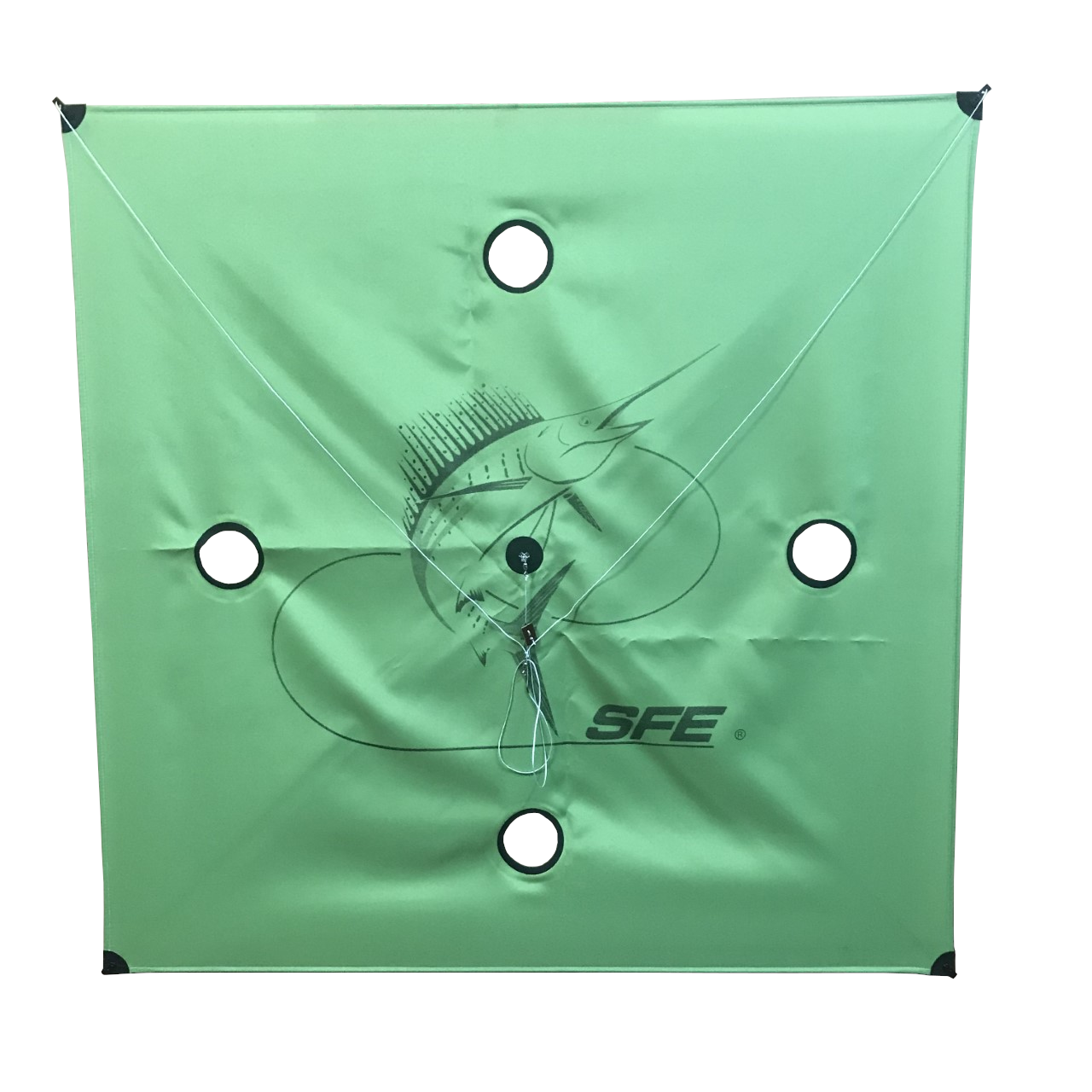 SFE Kites -Green- R&R Tackle Co. | Premium Saltwater Fishing Tackle. Ideal for light to moderate winds, offering balanced performance for common conditions.