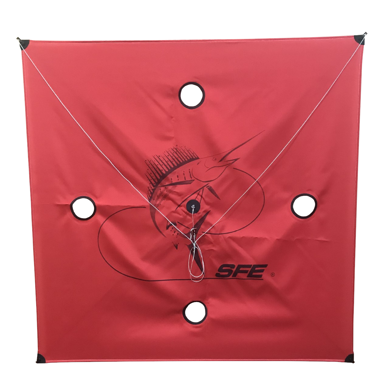 SFE Kites - Red- R&R Tackle Co. | Premium Saltwater Fishing Tackle. Perfect for moderate to strong wind conditions, designed to withstand more force without losing stability.