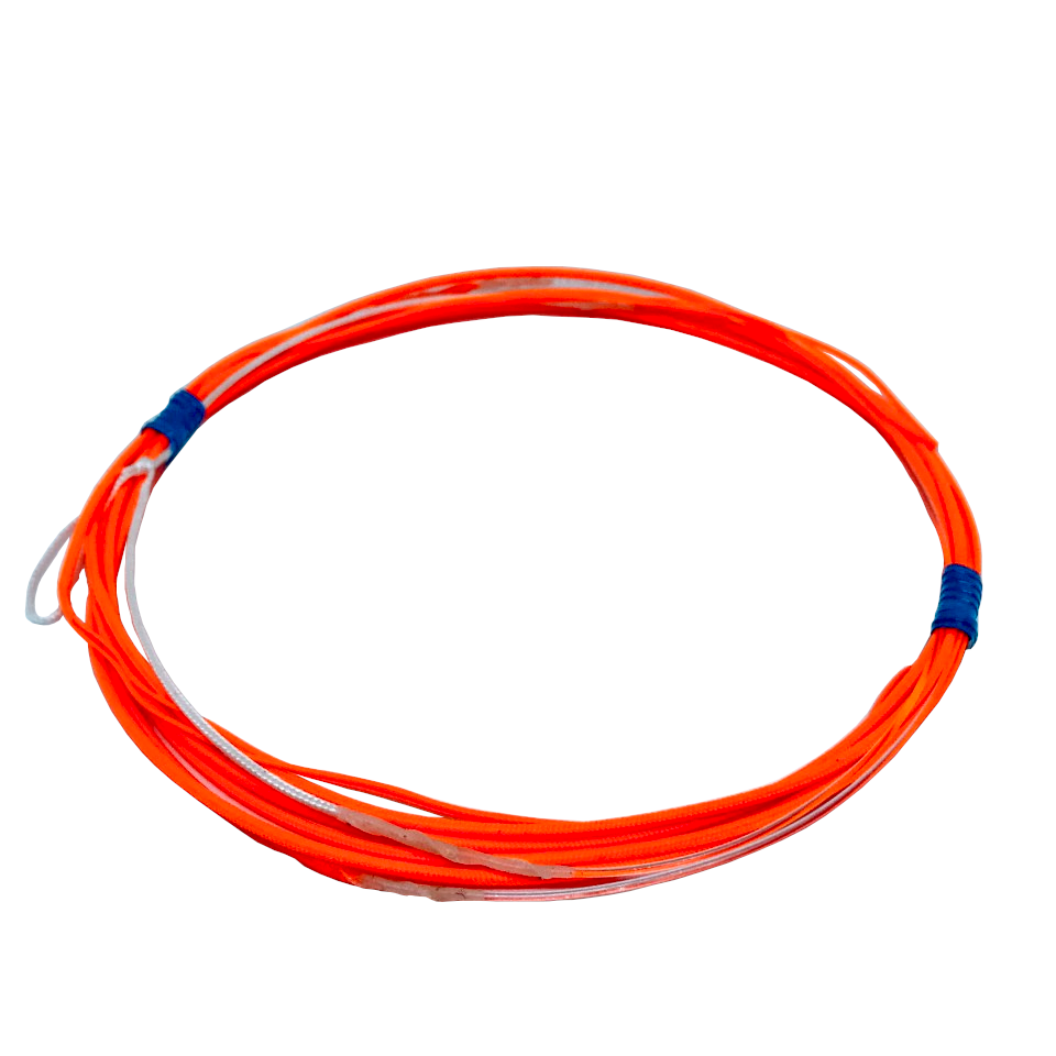 Swordfish Buoy Wind-on Leader Rigs - R&R Tackle Co. | Premium Saltwater Fishing Tackle. Maximize your daytime swordfishing success with the premade rigs from R&R Tackle. These 12-ft orange 200 lb monofilament leaders come ready to fish, featuring two professionally whipped Dacron loops for fast and secure connections.
Specifically designed for buoy-style swordfishing, these rigs allow you to fish multiple rods efficiently, increasing your chances of a deep-water hookup.