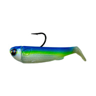 R&R Tackle Slide Bait 3inch Chartreuse shad , extra-strong 2X 4/0 black nickel hook, Line through, Pre-Rigged