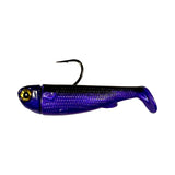 R&R Tackle Slide Bait 3inch Phantom, extra-strong 2X 4/0 black nickel hook, Line through, Pre-Rigged