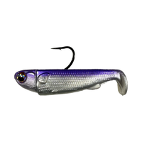 R&R Tackle Slide Bait 3inch, extra-strong 2X 4/0 black nickel hook, Line through