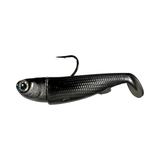 R&R Tackle Slide Bait 3inch Gun Metal, extra-strong 2X 4/0 black nickel hook, Line through, Pre-Rigged
