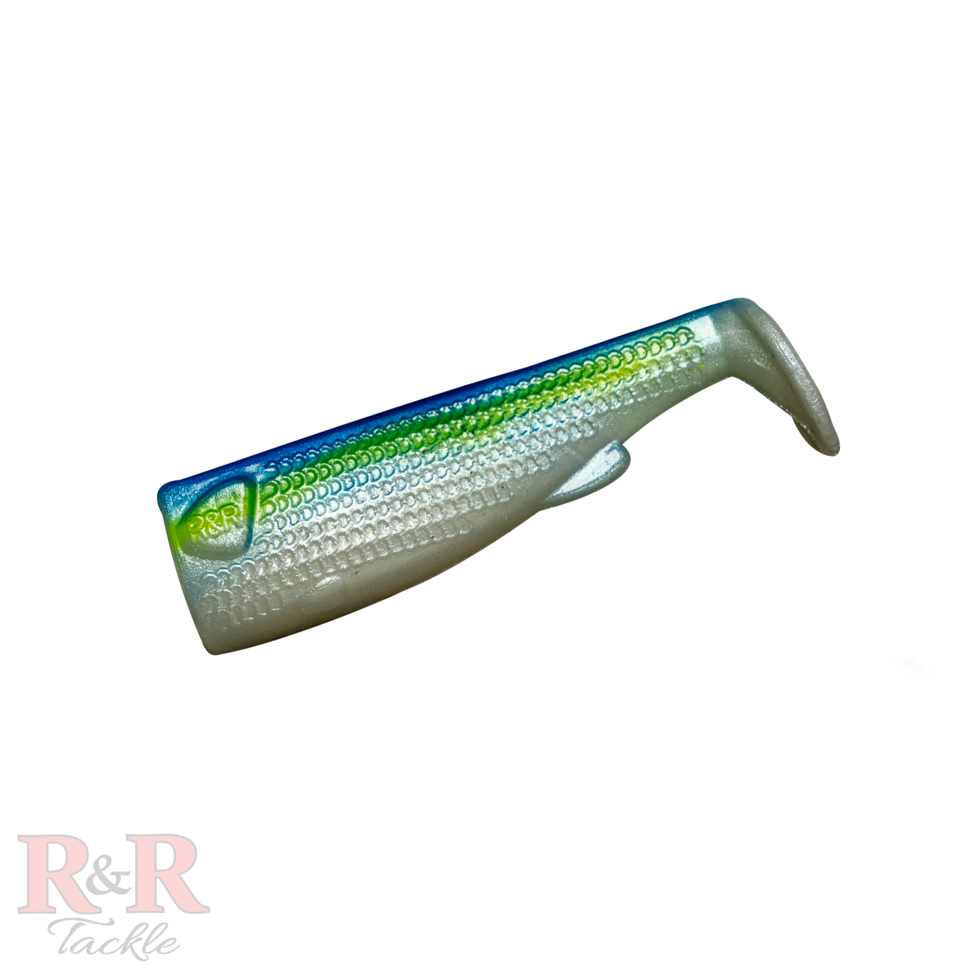 3" SlideBait Tail-Chartreuse-R&R Tackle Co. | Premium Saltwater Fishing Tackle. Painted and coated with a transparent finish for maximum durability.