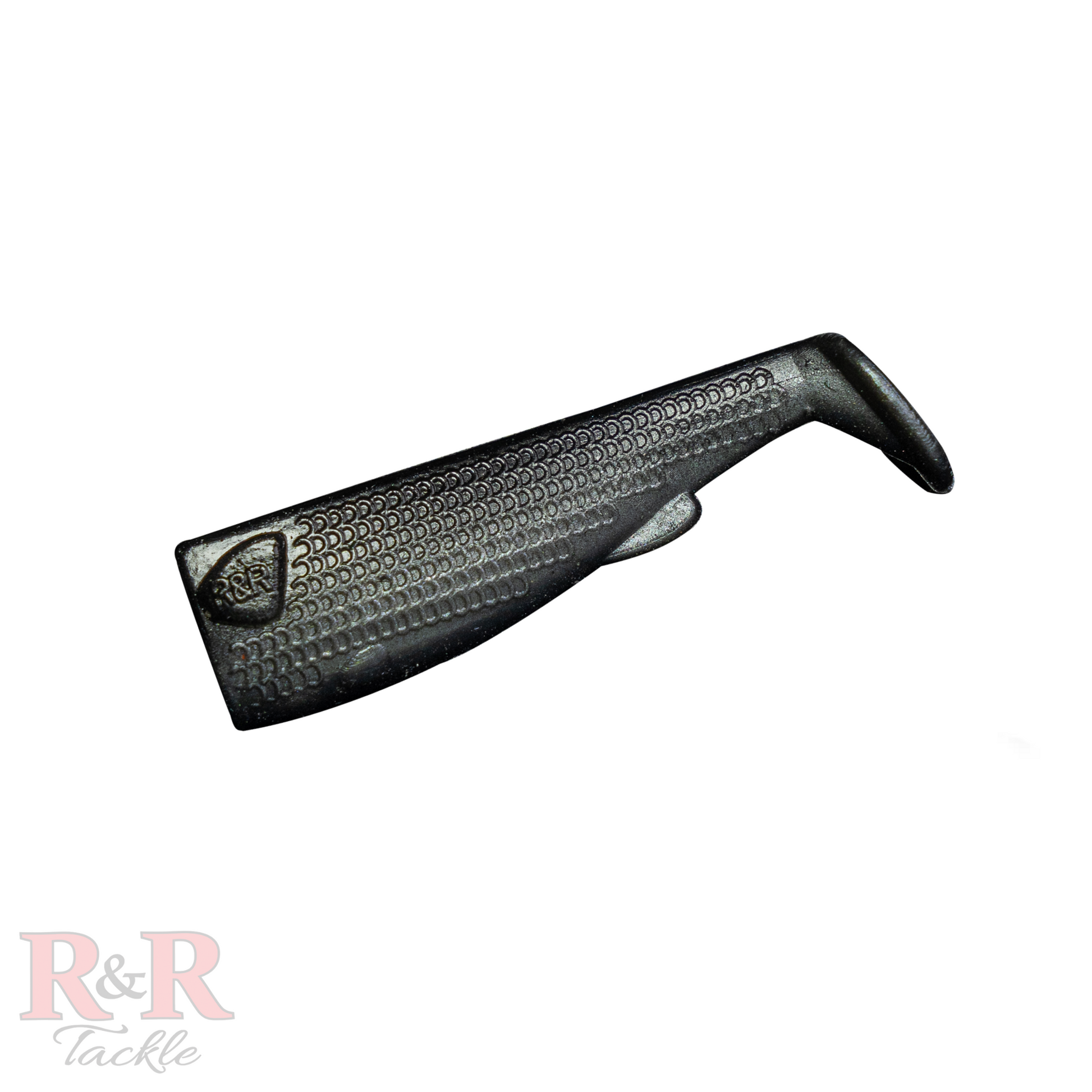 3_SlideBaitTail-Gunmetal-R&R Tackle Co. | Premium Saltwater Fishing Tackle. Designed to fit perfectly with R&R Tackle 3" SlideBait heads. 