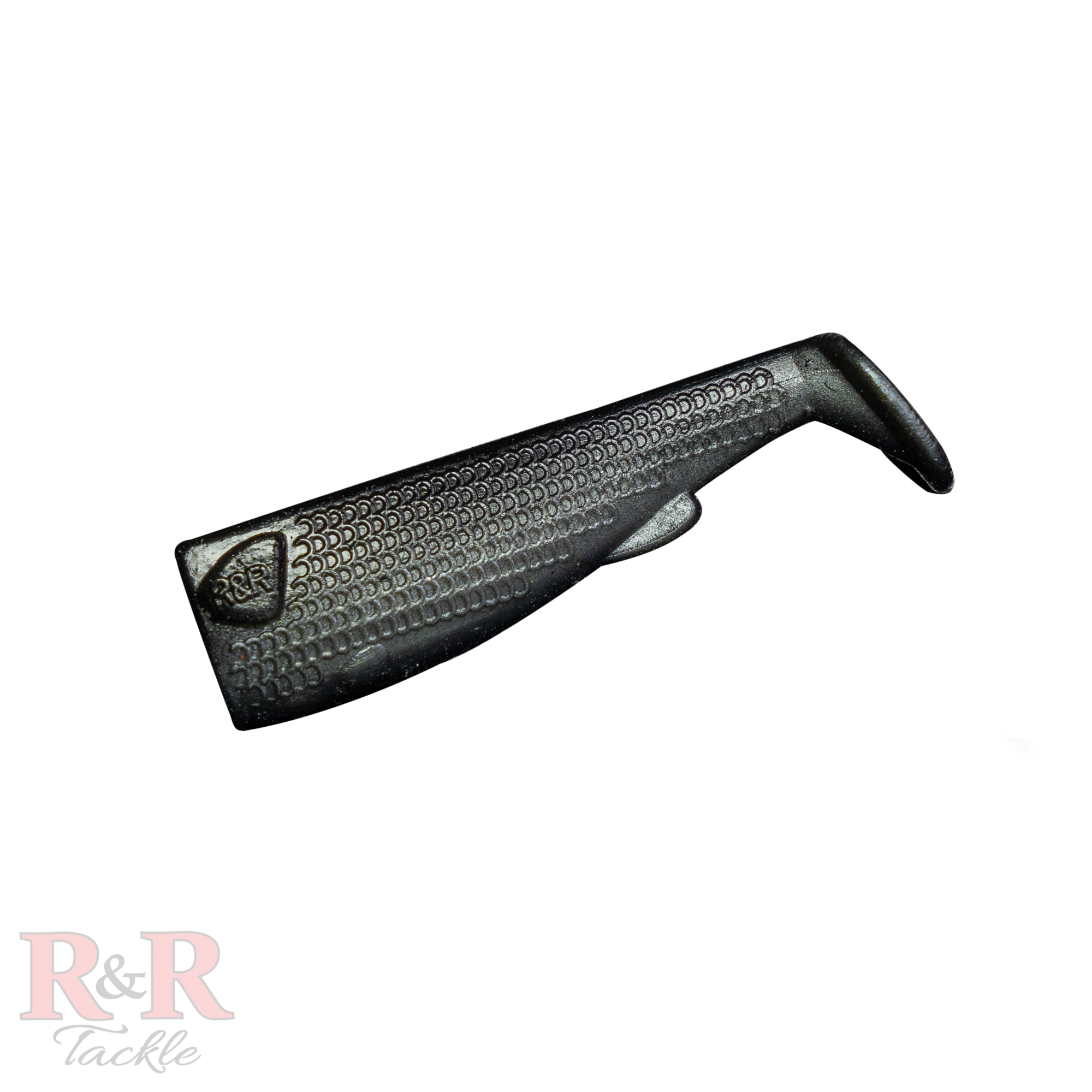 3_SlideBaitTail-Gunmetal-R&R Tackle Co. | Premium Saltwater Fishing Tackle. Designed to fit perfectly with R&R Tackle 3" SlideBait heads. 