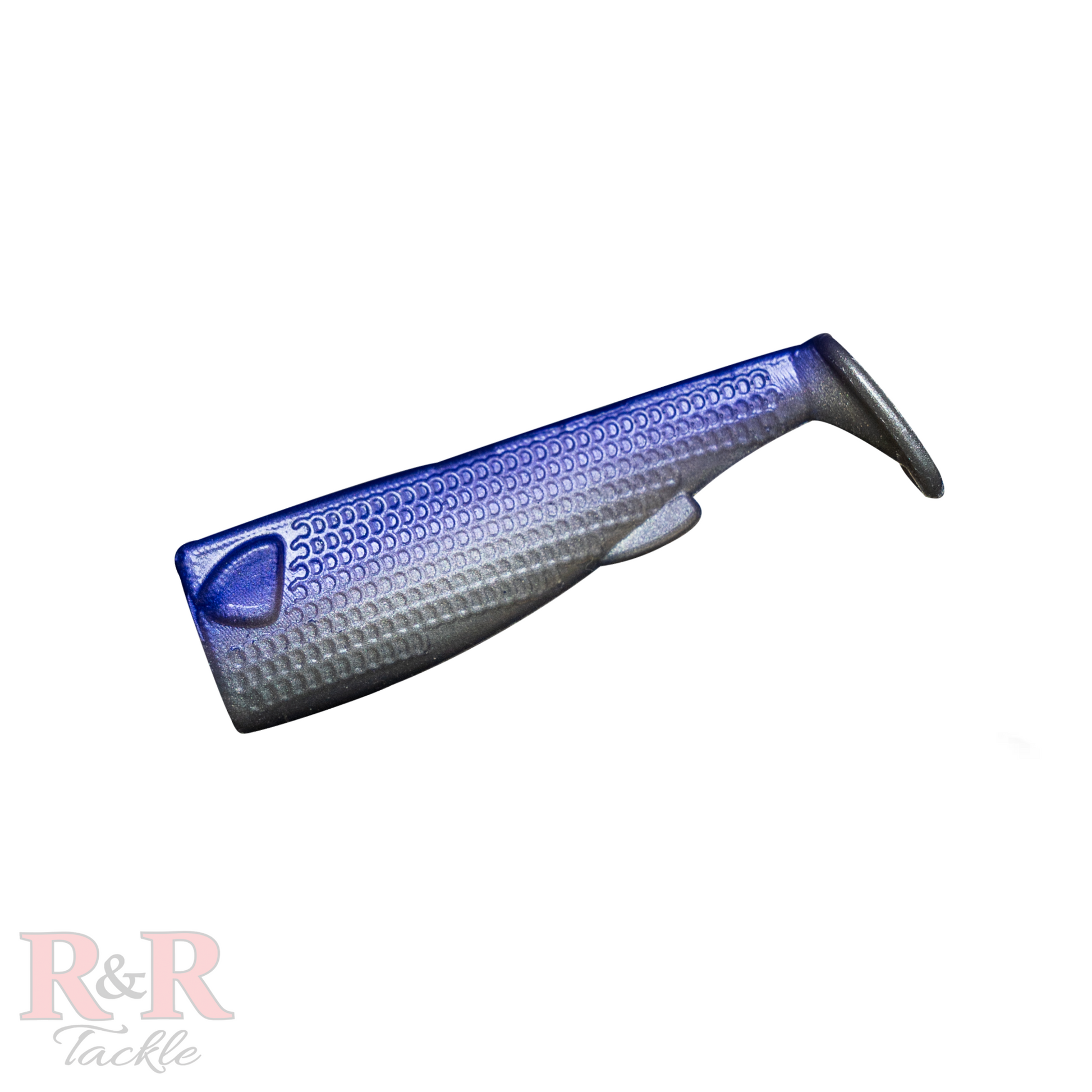 3_SlideBaitTail-Magician- R&R Tackle Co. | Premium Saltwater Fishing Tackle. 4 tails per pack, perfect for enhancing your performance on every fishing trip.