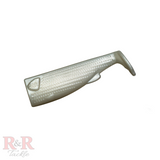 3_SlideBaitTail-Pearl- R&R Tackle Co. | Premium Saltwater Fishing Tackle. Hand injected for greater strength and flexibility. 