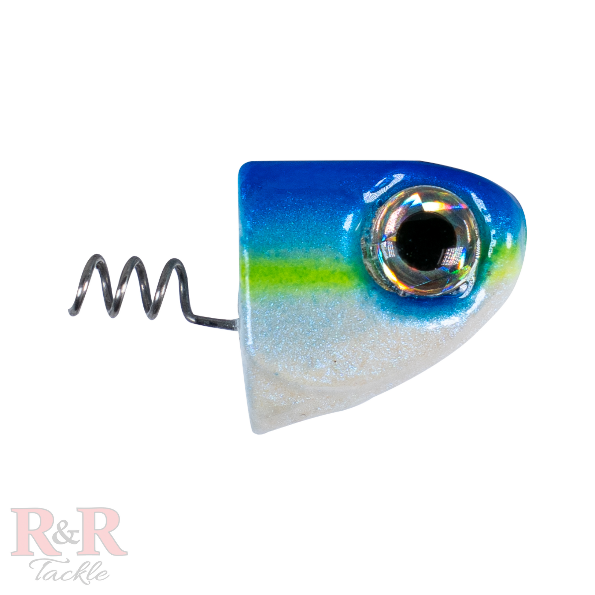 3" SlideBait Jighead- Chartreuse - R&R Tackle Co. | Premium Saltwater Fishing Tackle- This innovative design allows the through-line lure to slide up the leader when the fish jumps or makes a run, reducing the chances of the fish getting off the hook. 