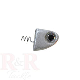 3" SlideBait Jighead - Pearl_White-R&R Tackle Co. | Premium Saltwater Fishing Tackle. The new lure from R&R Tackle is everything you need. This innovative design allows the through-line lure to slide up the leader when the fish jumps or makes a run, reducing the chances of the fish getting off the hook.