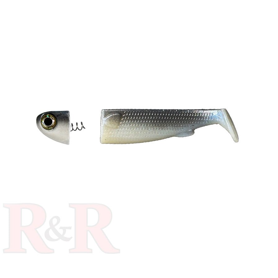 3_SlideBait_Mullet-R&R Tackle Co. | Premium Saltwater Fishing Tackle.  Compatible with Mustad Jhook, circle hook, or your choice of hook. 