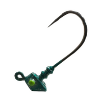 3inShrimp_Jig-Aqua-  R&R Tackle Co. | Premium Saltwater Fishing Tackle.  They are also fully compatible with R&R Tackle’s 3in Shrimp Tails, creating a deadly combination to entice big predators.