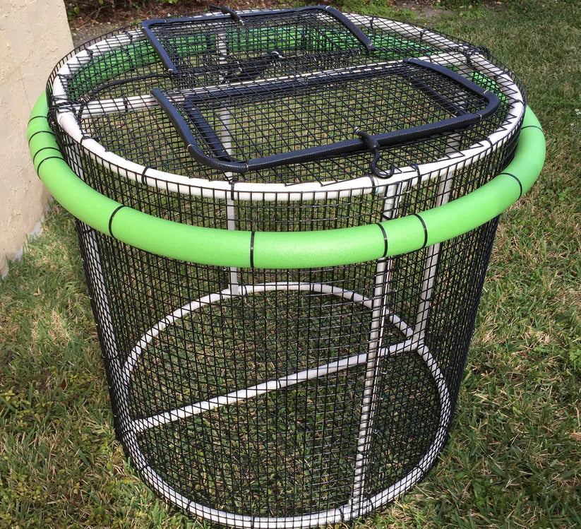 R&R Tackle Collapsible Bait Pen, 3x3x3, Easy to Assemble and Transport, Constructed with materials that resist saltwater and daily wear
