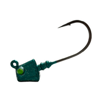 4inShrimp_Jig-Aqua- R&R Tackle Co. | Premium Saltwater Fishing Tackle. These high-performance jigheads, combined with ultra-strong Mustad hooks, are the perfect choice for anglers targeting large species like tarpon and snook.