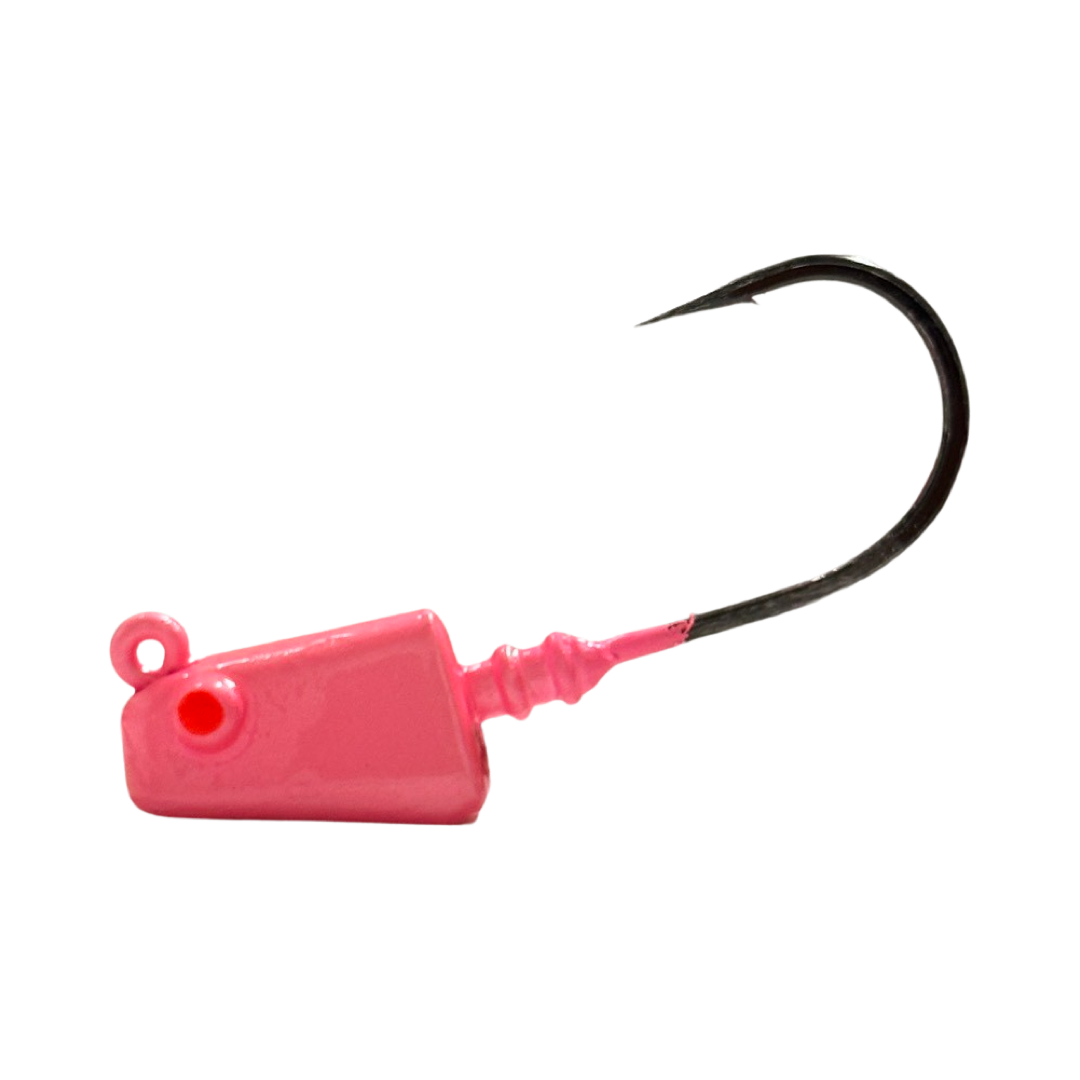 4inShrimp_Jig_Flamingo- R&R Tackle Co. | Premium Saltwater Fishing Tackle. Built with Mustad Black Nickel 2X Strong hooks, these jigheads offer superior strength, reliable penetration, and long-lasting durability in tough saltwater environments.Flamingo- R&R Tackle Co. | Premium Saltwater Fishing Tackle. Built with Mustad Black Nickel 2X Strong hooks, these jigheads offer superior strength, reliable penetration, and long-lasting durability in tough saltwater environments.