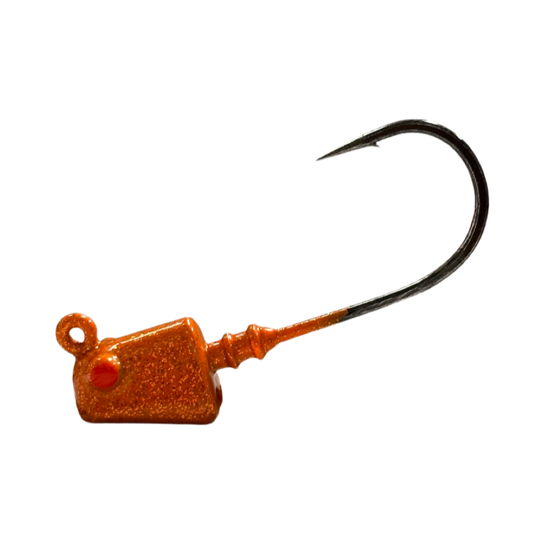 4inShrimp_Jig_Tangerine-R&R Tackle Co. | Premium Saltwater Fishing Tackle. saltwater shrimp jighead saltwater lure mustad 32824