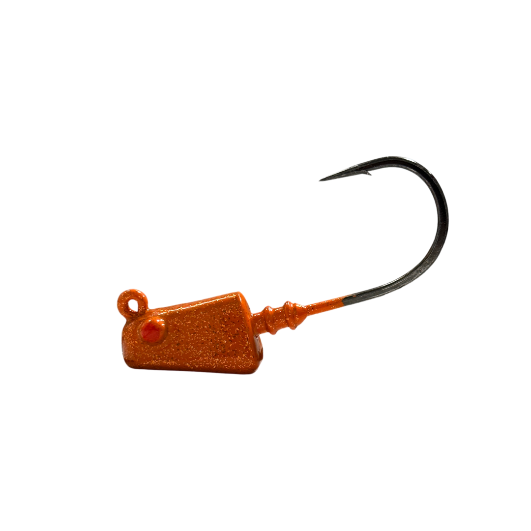 4inShrimp_Jig_Tangerine-R&R Tackle Co. | Premium Saltwater Fishing Tackle. saltwater shrimp jighead saltwater lure mustad 32824.