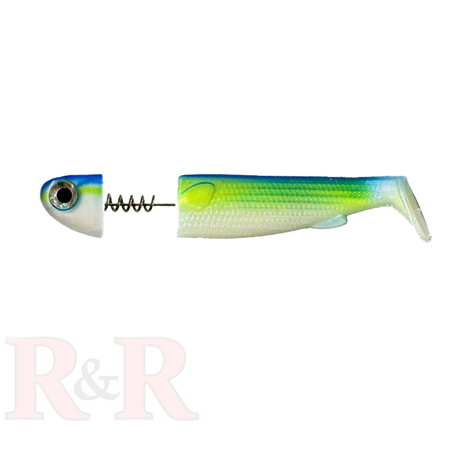 5-SlideBait-Chartreuse- R&R Tackle Co. | Premium Saltwater Fishing Tackle. Both components are built for lifelike action, durability, and top performance in saltwater conditions. Ideal for anglers looking to save time and increase efficiency on every trip.