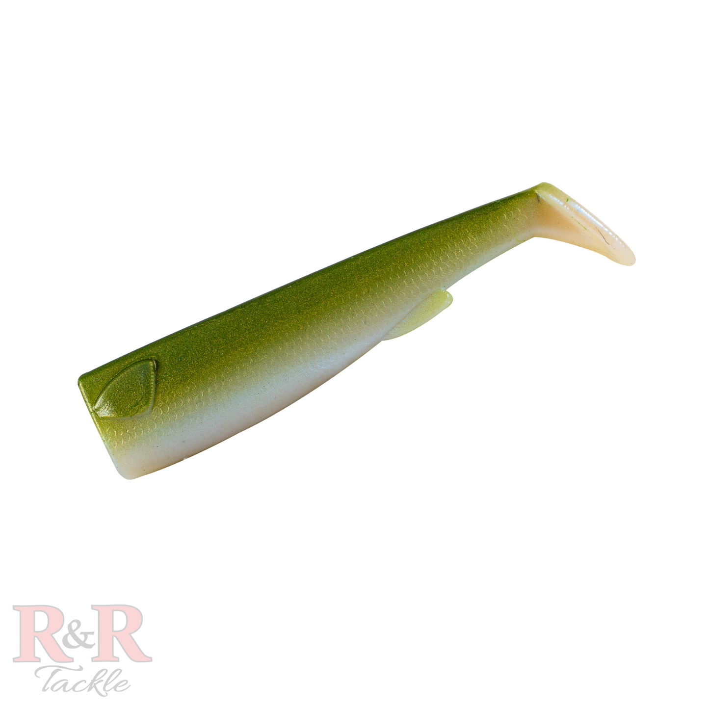 5_SlideBait_Tail_Olive- R&R Tackle Co. | Premium Saltwater Fishing Tackle. Compatible with Mustad Jhook, circle hook, or your choice of hook. 