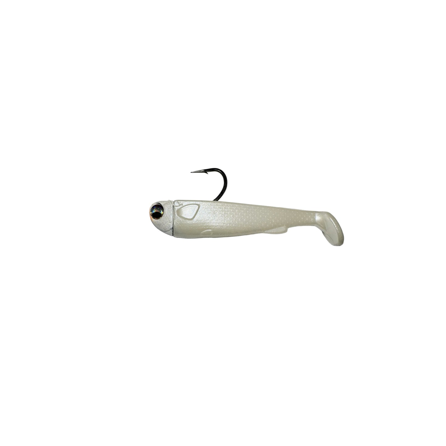 5in Slide Bait Rigg Pearl. R&R Tackle Co. | Premium Saltwater Fishing. R&R Tackle 5” Slide Bait premium soft plastic lure for aggressive saltwater species