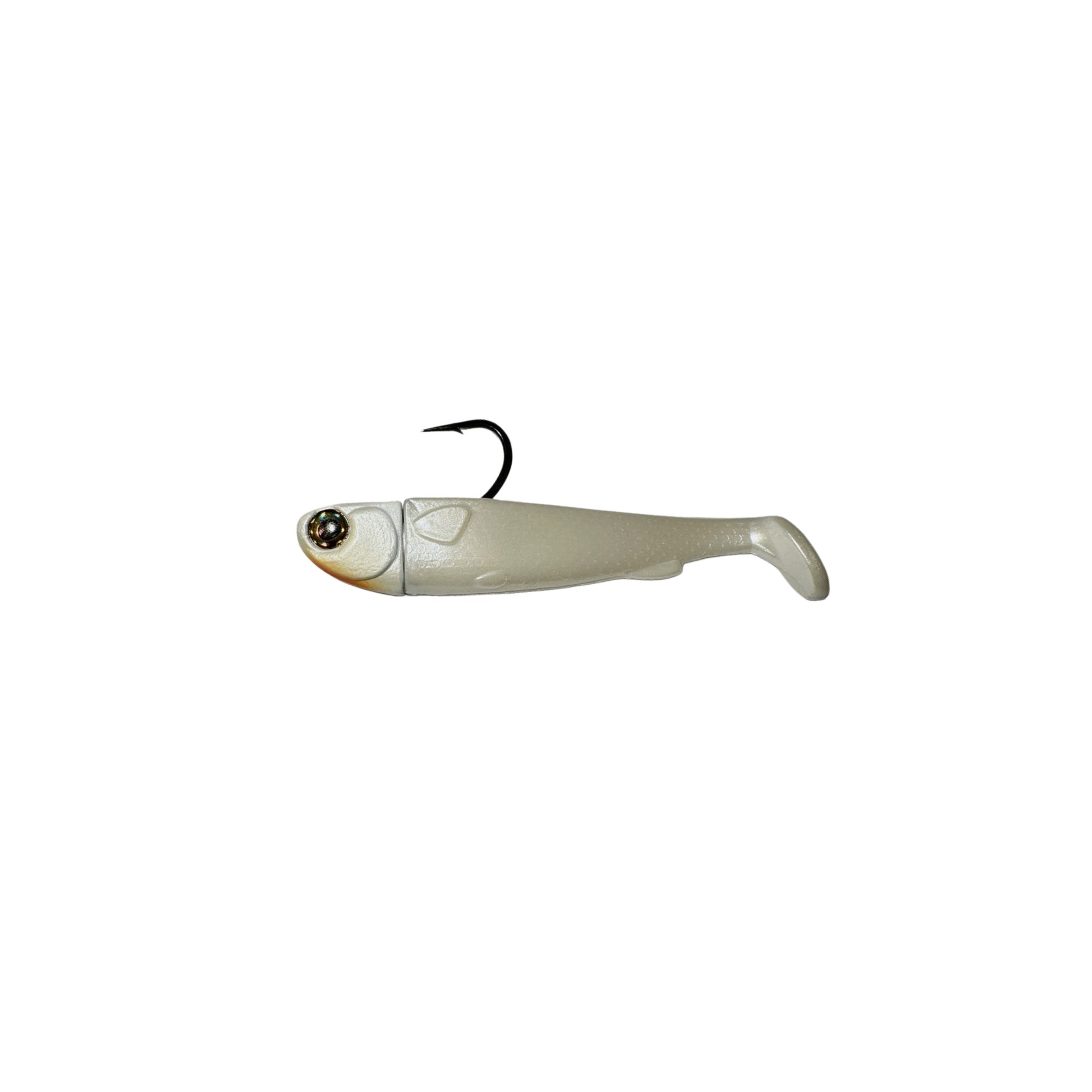 5in Slide Bait Rigg Pearl.  R&R Tackle Co. | Premium Saltwater Fishing. 5-inch Slide Bait available in multiple color patterns by R&R Tackle