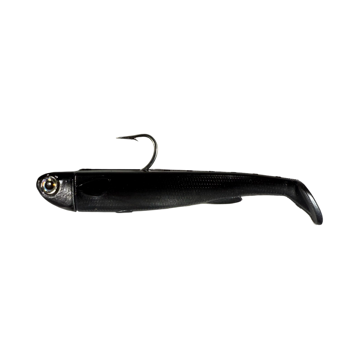 6in Slide Bait Rigg  Gunmetal .R&R Tackle Co. | Premium Saltwater Fishing. R&R Tackle 6-inch Slide Bait saltwater jig and soft plastic combination