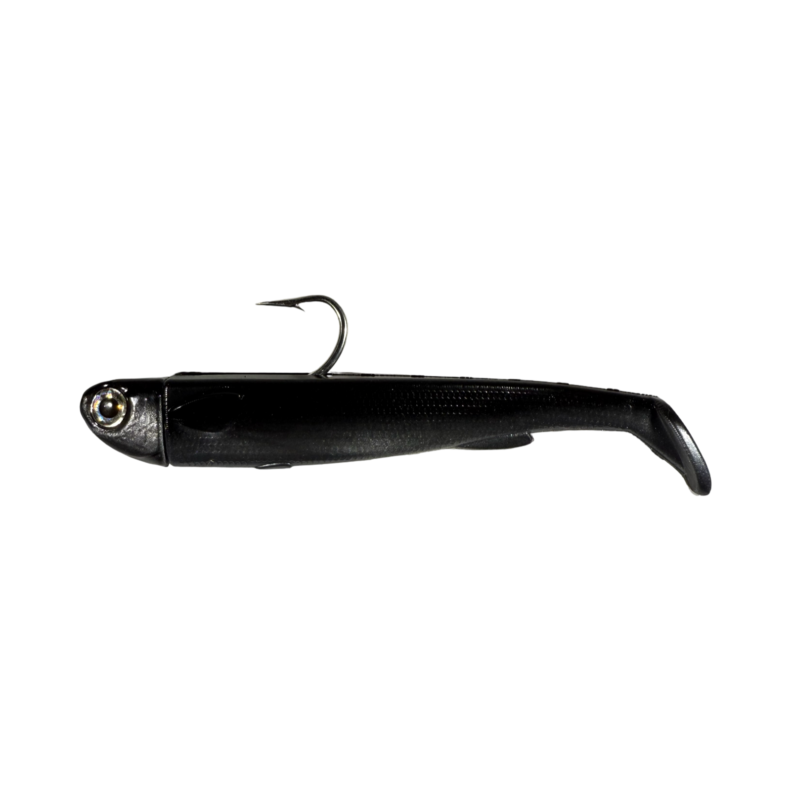 6in Slide Bait Rigg  Gunmetal .R&R Tackle Co. | Premium Saltwater Fishing. R&R Tackle 6-inch Slide Bait saltwater jig and soft plastic combination