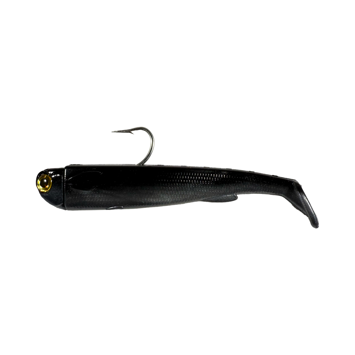 6in Slide Bait Rigg  Gunmetal .R&R Tackle Co. | Premium Saltwater Fishing. R&R Tackle 6-inch Slide Bait line-through lure built for durability and performance