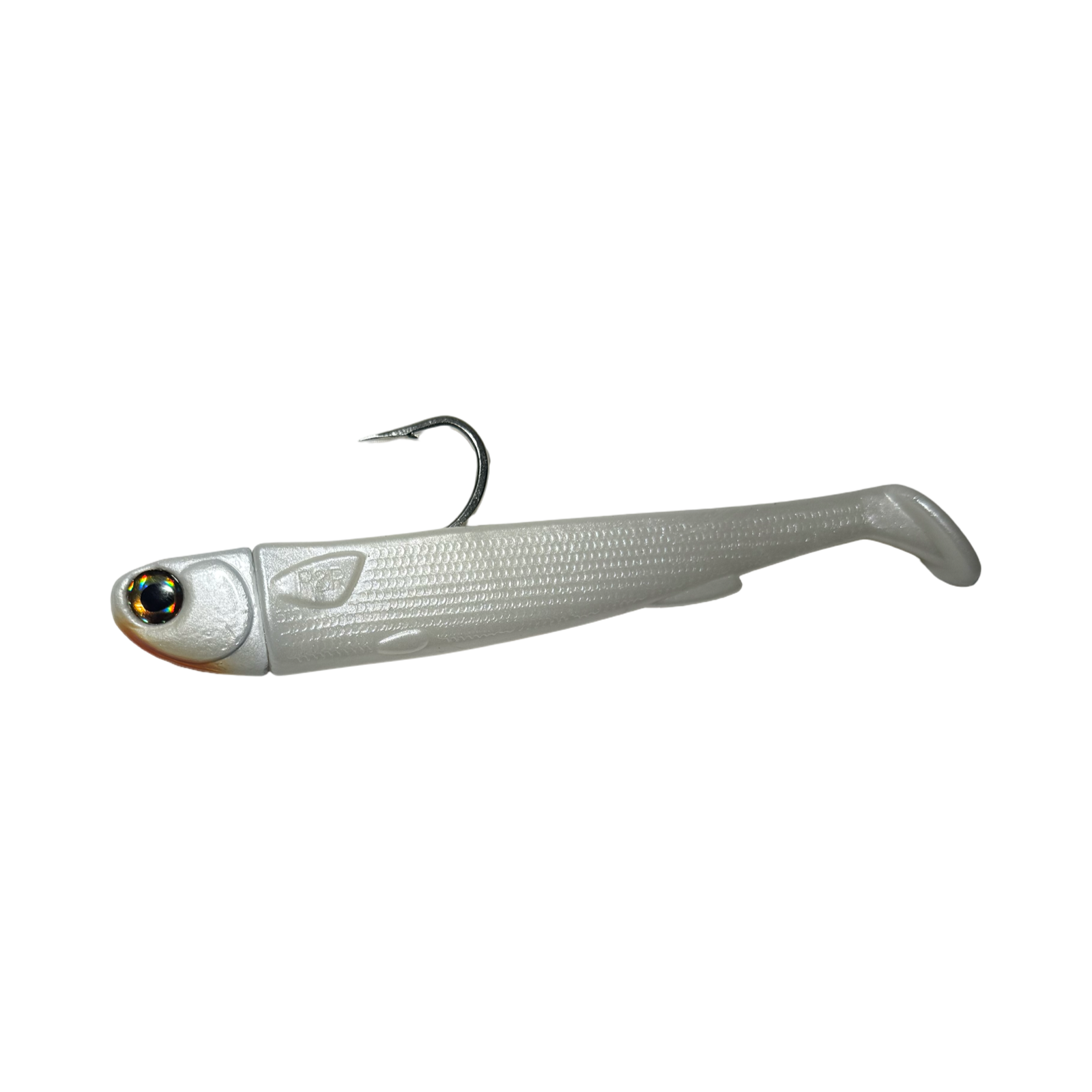 6in Slide Bait Rigg Pearl .R&R Tackle Co. | Premium Saltwater Fishing. Pre-rigged 6” Slide Bait by R&R Tackle designed for efficient saltwater fishing
