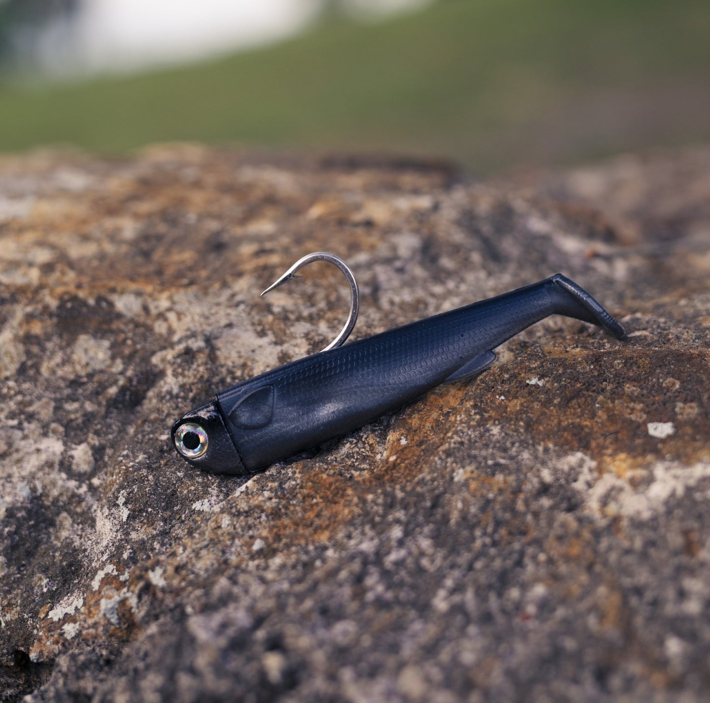 8in Slide Bait Rigg Gunmetal .R&R Tackle Co. | Premium Saltwater Fishing. Pre-rigged 8-inch Slide Bait with corrosion-resistant components and high-strength 7/0 hooks