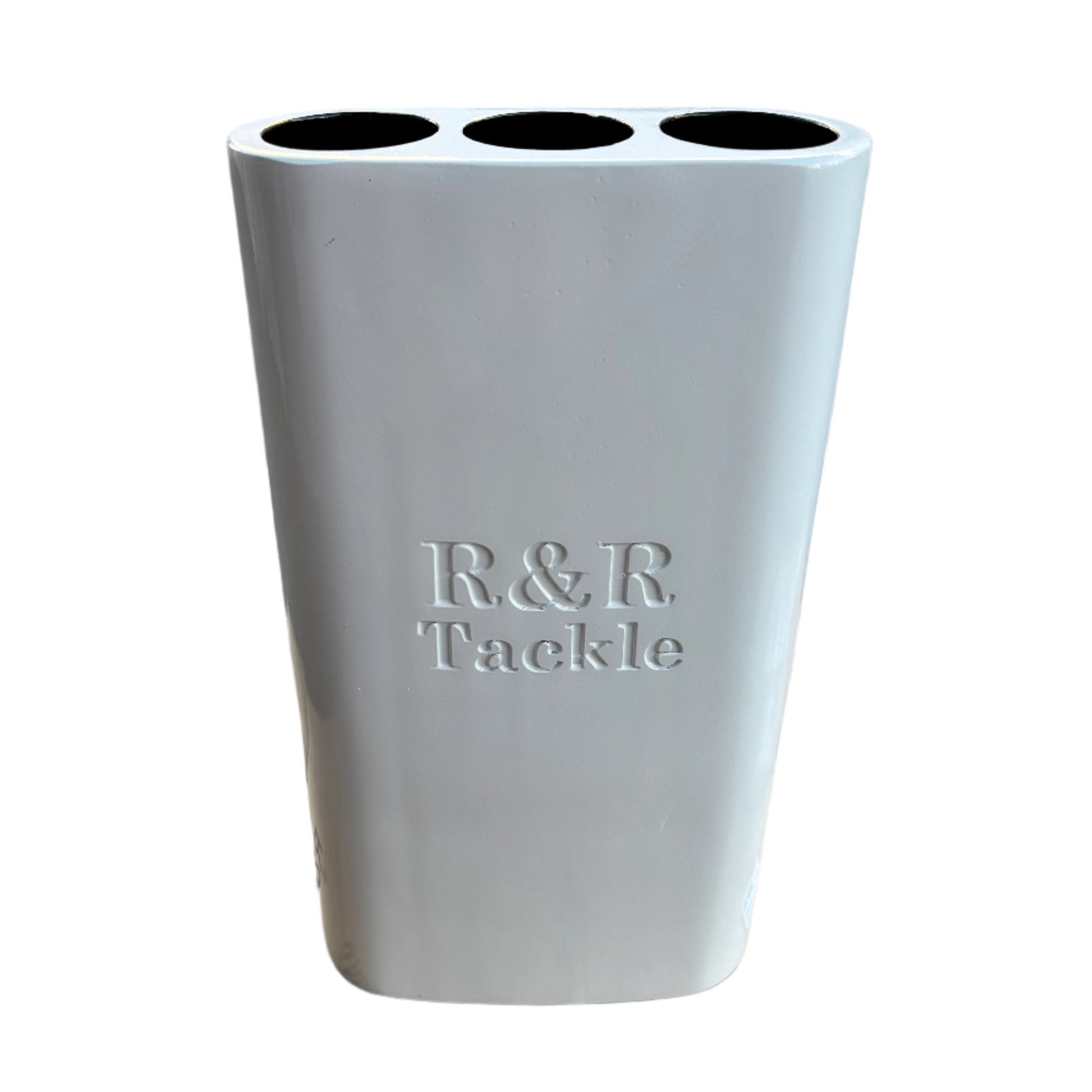 Bait Tube  Medium- R&R Tackle Co. | Premium Saltwater Fishing Tackle. IInnovative tubes for holding and preserving live baits, with capacity for three individual baits. Designed to prevent leader tangles, they can be mounted on smooth surfaces with suction cups, with a durable SeaSucker mounting option, ideal for any DIY project on your boat. Additionally, they have the capacity for larger baits such as Bonito or Tuna.