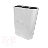 Bait Tube Small - R&R Tackle Co. | Premium Saltwater Fishing Tackle. Innovative tubes for holding and preserving live baits, with capacity for three individual baits. Designed to prevent leader tangles, they can be mounted on smooth surfaces with suction cups, with a durable SeaSucker or Rocket launcher bracket mounting option, ideal for any DIY project on your boat.