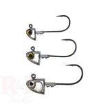 Bottom Sweeper Jighead - R&R Tackle Co. | Premium Saltwater Fishing Tackle. designed for the most demanding inshore anglers who want a high-quality, heavy-duty jighead without breaking the bank. They are ideal for use with soft plastic baits when fishing from the shore, beach, pier, or boat.