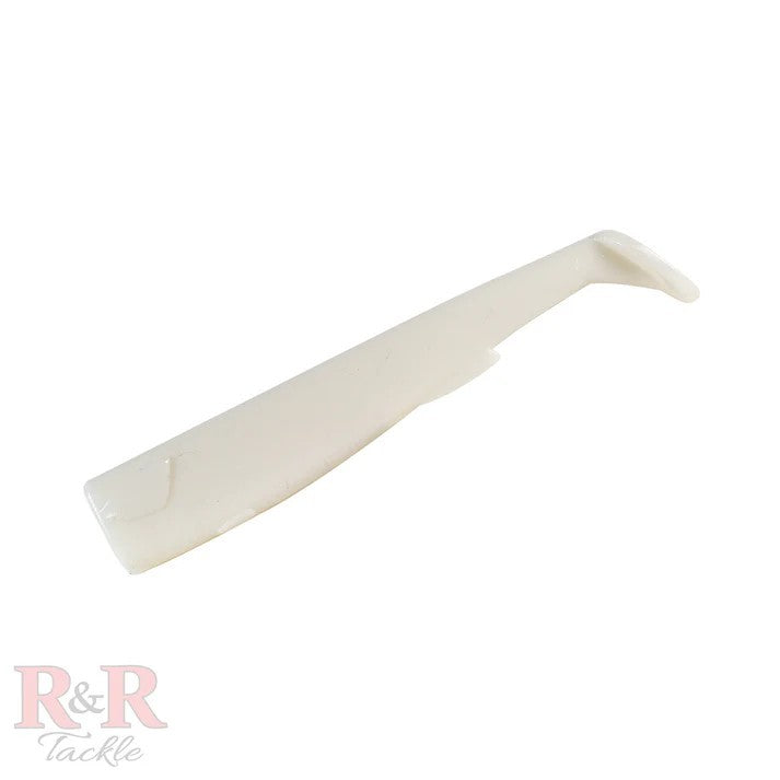 Bottom Sweepers Tails Deluxe Pearl 6in. R&R Tackle Co. | Premium Saltwater Fishing Tackle. Easy-rig Bottom Sweepers Tail Deluxe ideal for beginner anglers