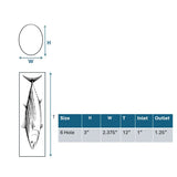 Kite/ Pitch Bucket Tube- 6 Hole