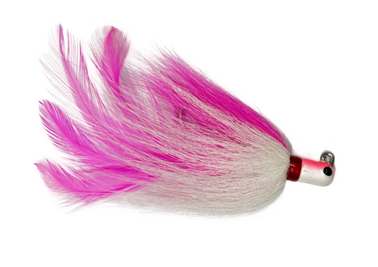 Heavy-Duty Bucktail Jigs - R&R Tackle Co. | Premium Saltwater Fishing Tackle.  Bucktail Jigs are a premium choice for anglers seeking an effective and versatile lure for saltwater fishing. 