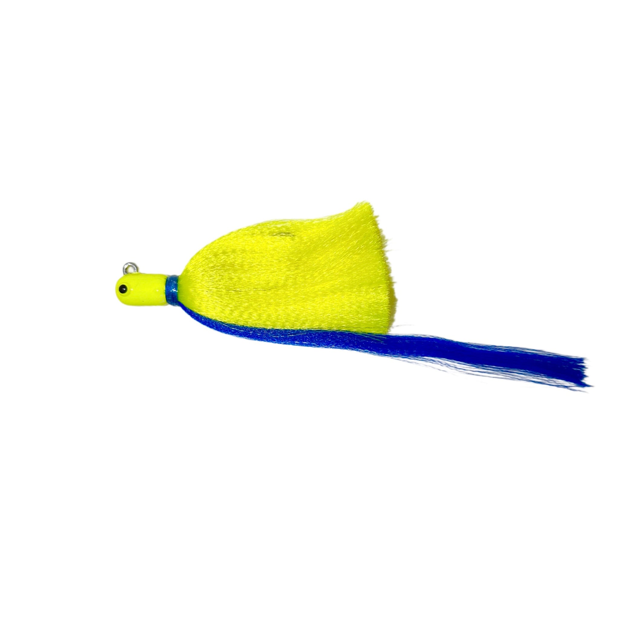 R&R Tackle Flare Hawk CH/CH/BL, Flare Hawk, Crimped Hair, Strong 8/0 Hook, Flared Profile