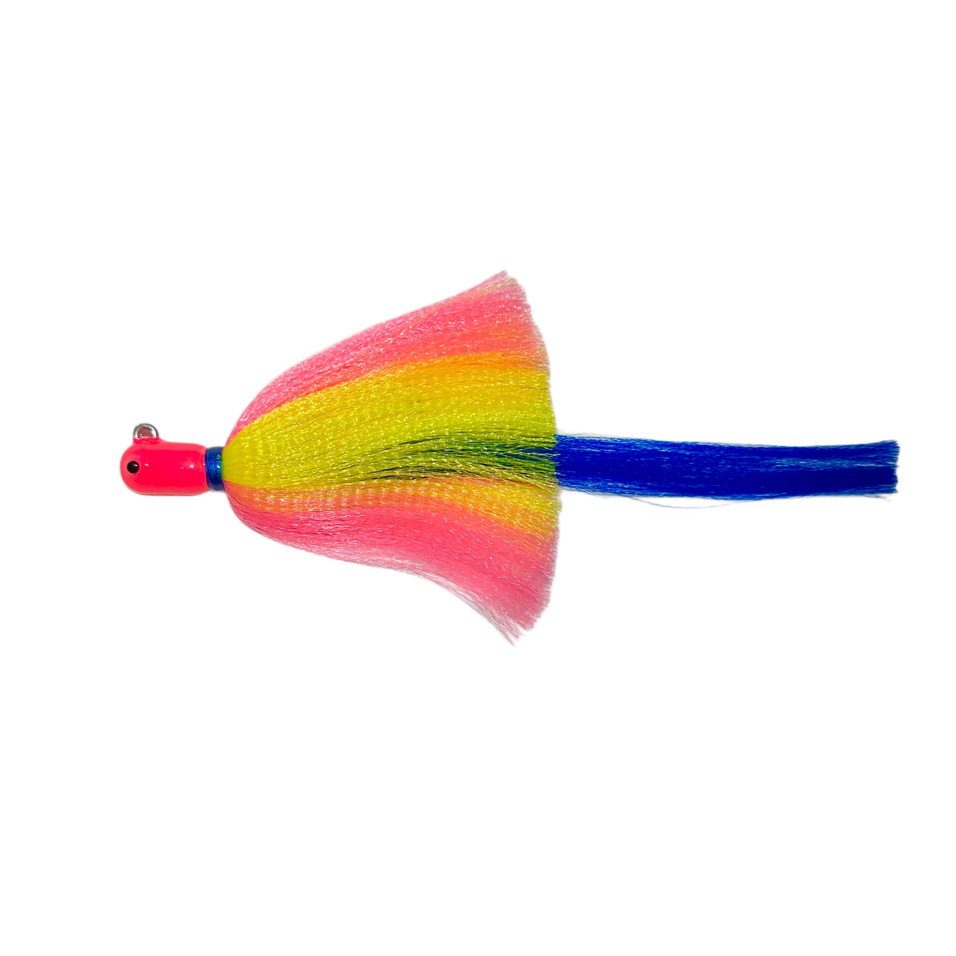 R&R Tackle Flare Hawk Cotton Candy, Flare Hawk, Crimped Hair, Strong 8/0 Hook, Flared Profile