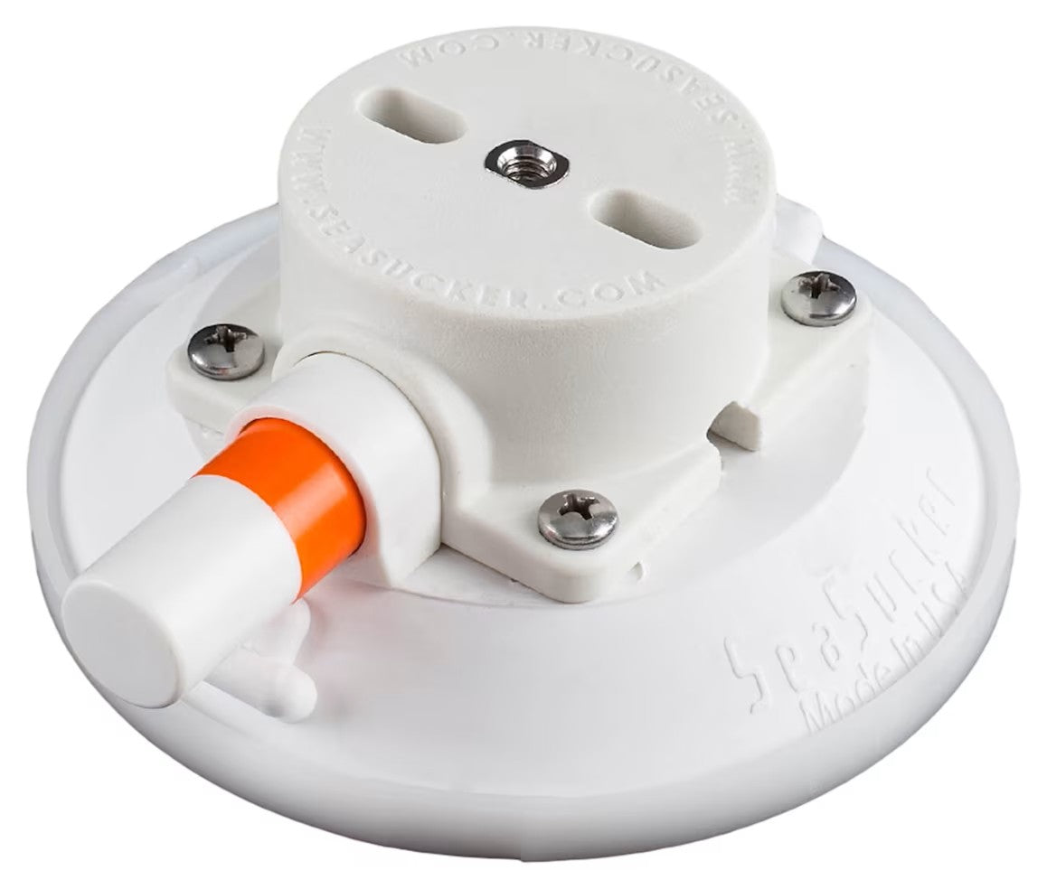 SeaSucker Vacuum Mounts – 6" & 4.5" (Black & White)