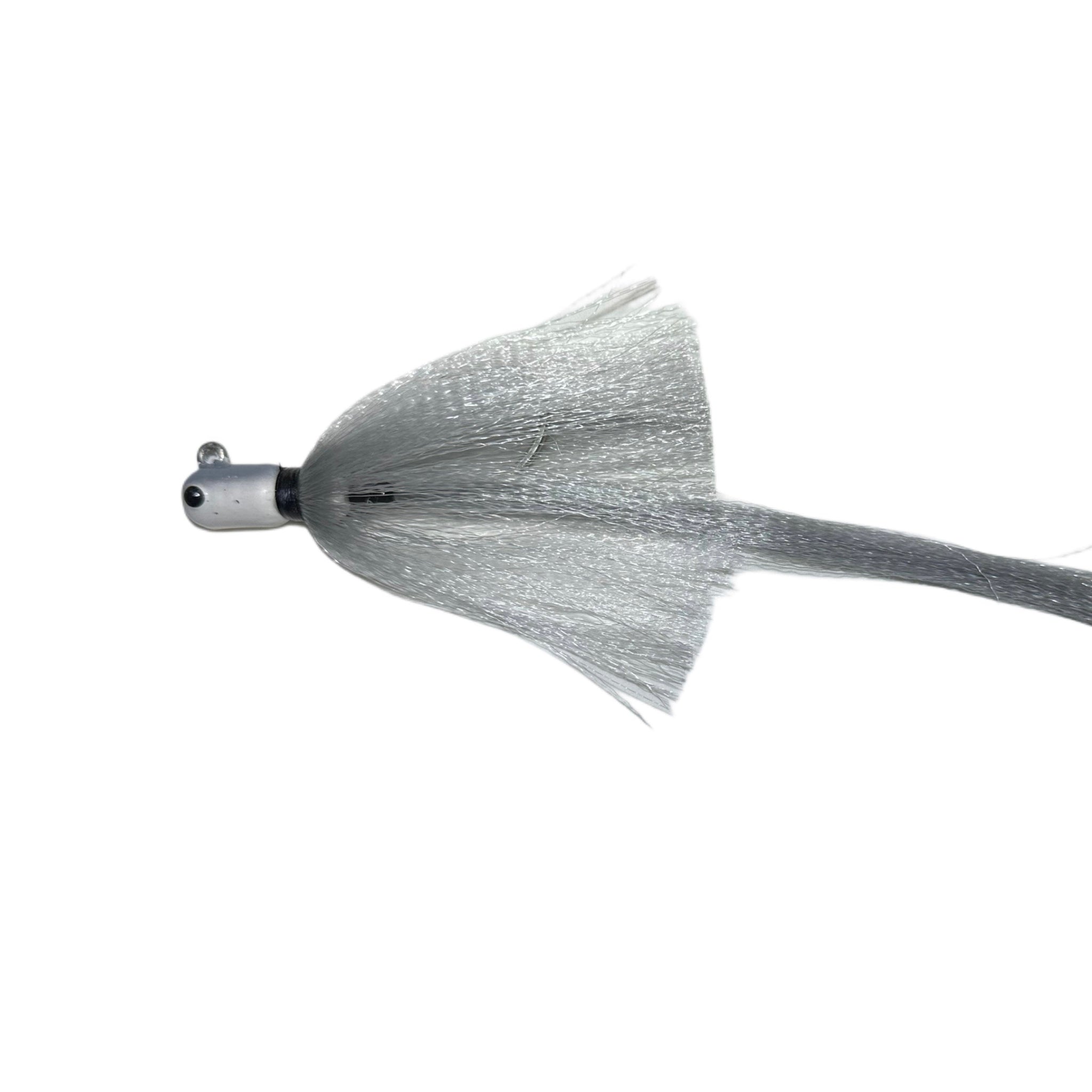 R&R Tackle Flare Hawk Ghost, Flare Hawk, Crimped Hair, Strong 8/0 Hook, Flared Profile