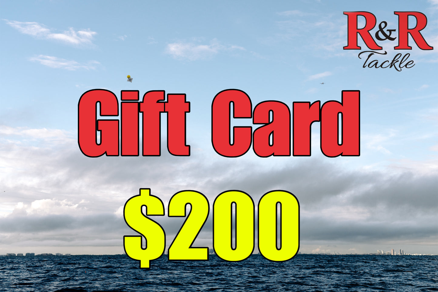 Gift Cards $200. R&R Tackle Co. | Premium Saltwater Fishing Tackle.  Perfect for birthdays, holidays, tournaments, or last-minute gifts, our gift cards give anglers access to premium fishing gear built for performance and durability—whether they’re chasing offshore giants or dialing in their everyday setup.