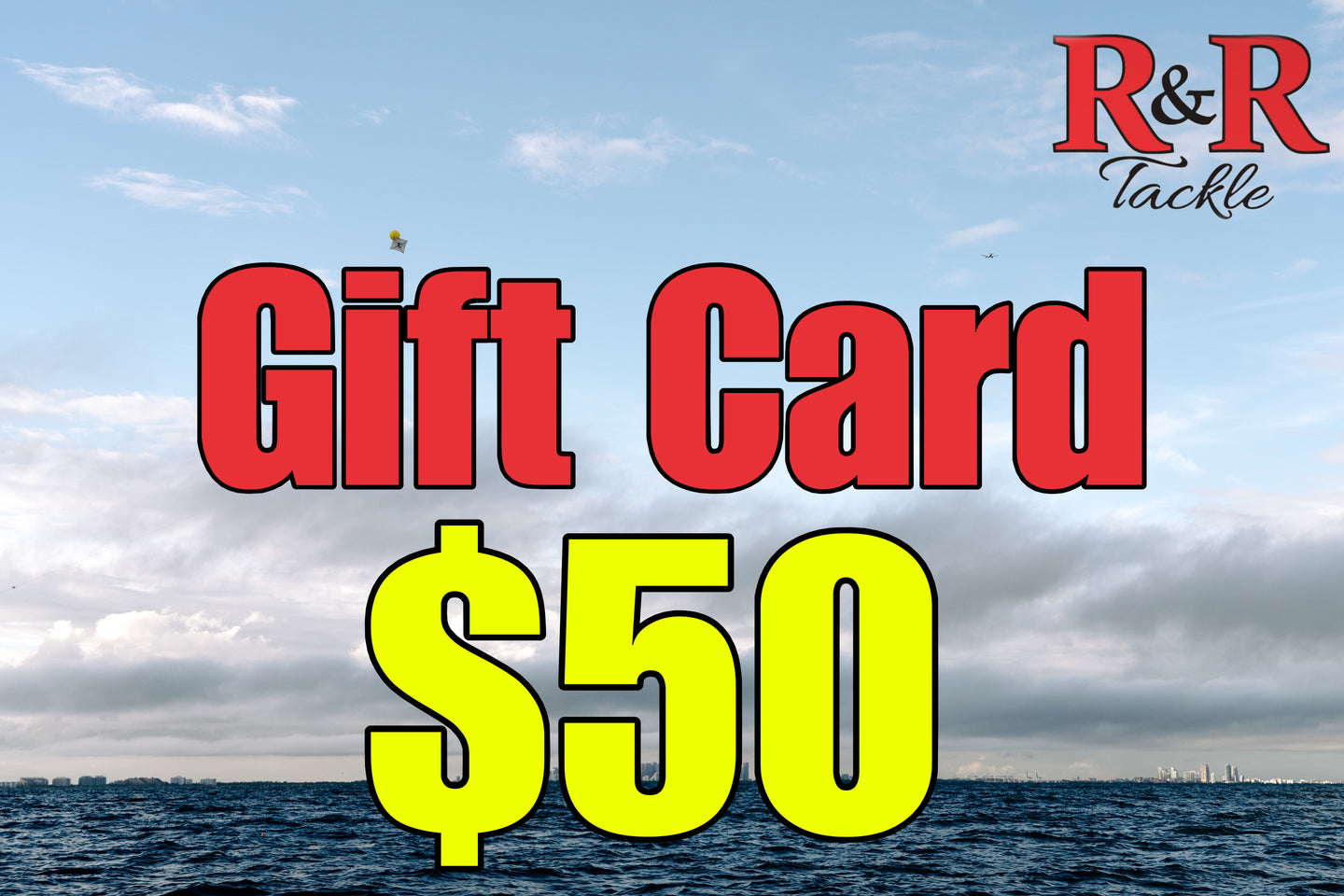 Gift Cards $50. R&R Tackle Co. | Premium Saltwater Fishing Tackle.  Perfect for birthdays, holidays, tournaments, or last-minute gifts, our gift cards give anglers access to premium fishing gear built for performance and durability—whether they’re chasing offshore giants or dialing in their everyday setup.