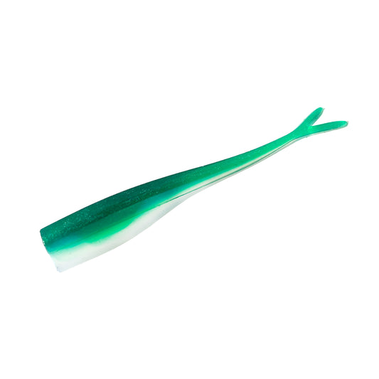 Minnow_Fluke_Tail-_Blue_Herring - R&R Tackle Co. | Premium Saltwater Fishing Tackle. Designed to perfectly mimic a baitfish (minnow). With its elongated body and split tail, this lure offers a natural and irresistible swim for the most cunning predators.