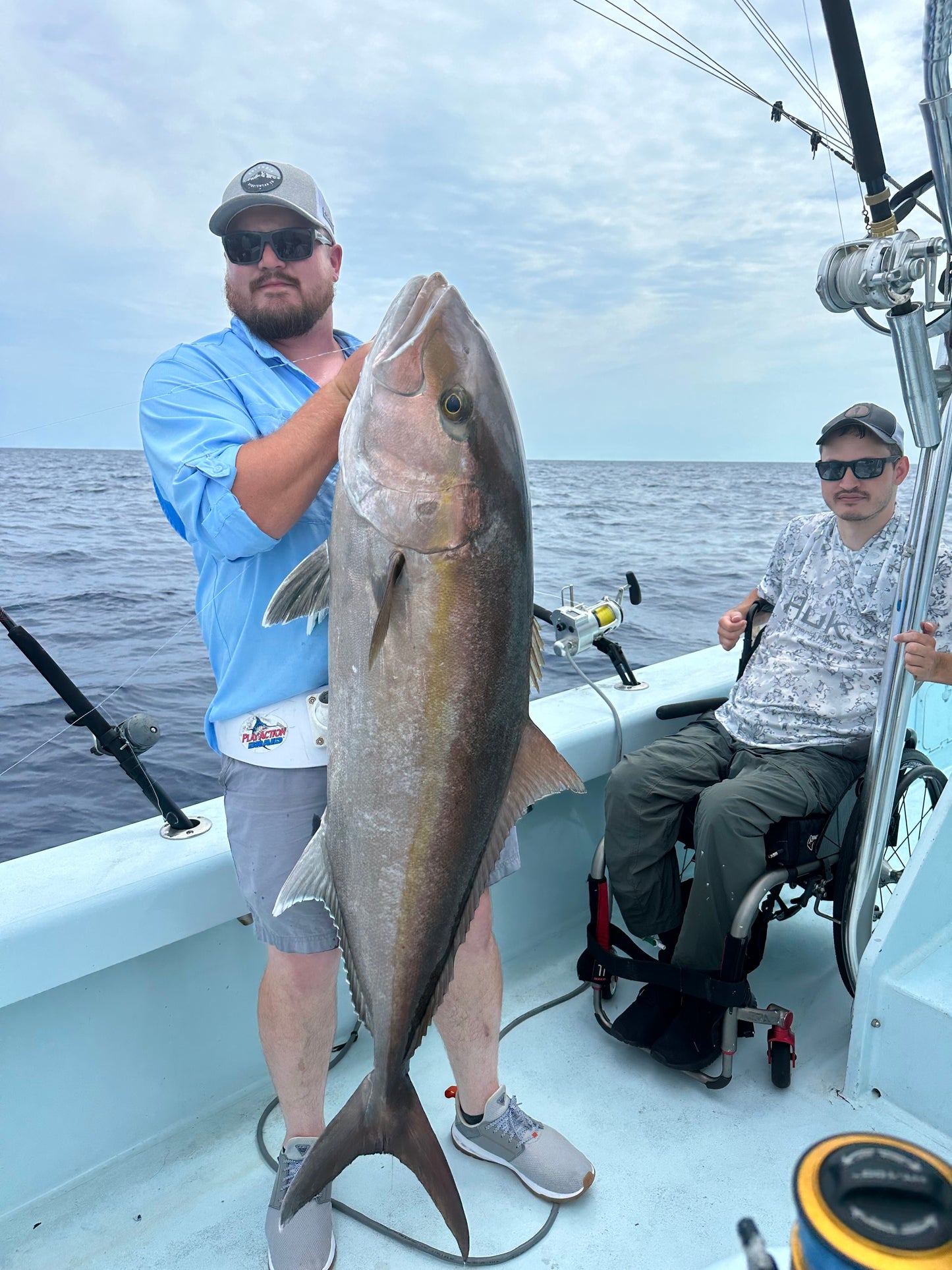 Big amberjack caught aboard the Miss Britt 43 using the handtied deep drop rigs off Miami.