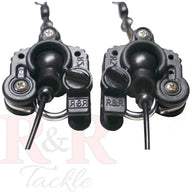 R&R Tackle R2 Set Outrigger, no ring needed, large diameter , 316 stainless steel , hand polished arm, micro adjustable from 0-20+ pounds of release settings, captures fishing line at the perfect angle for reduced friction, pivoting design causes clip to follow the direction of the pressure when hooking a fish, which results in consistent release pressure.